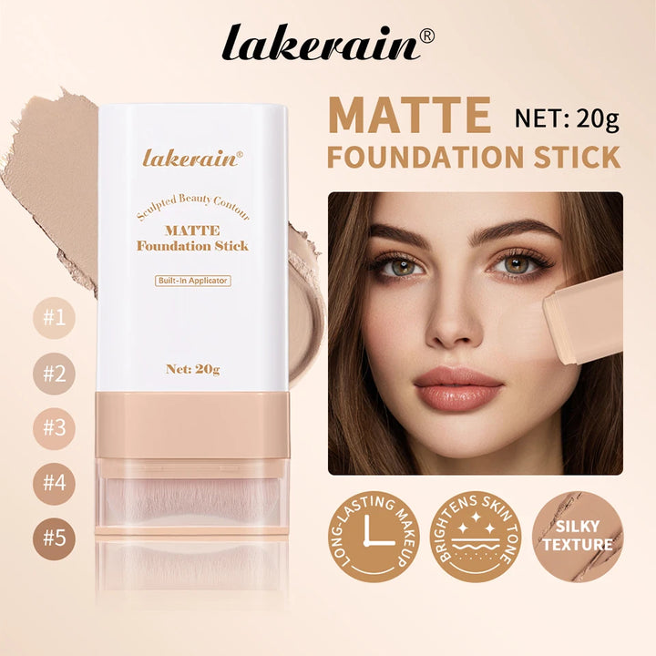 Stick Foundation Balm Serum Boosted Skin Tint Foundation Stick Smooth Plumper Hight Coverage Travel Bronze Foundation Stick Make