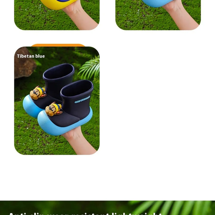 Paw Patrol Kids' Rain Boots For Boys Girls Toddler Lightweight Anti Slip Baby Water Shoes Kindergarten Cute Waterproof Footwear