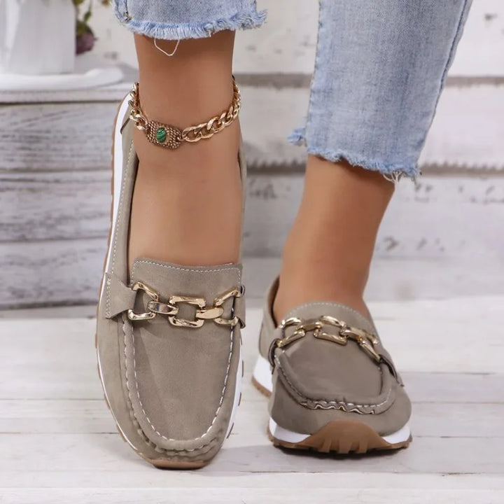 New Women Flats Comfy Casual Shoes Stylish Light Durable Breathable Loafers Slip-On Luxury Trend Classic Spring Female Sneakers