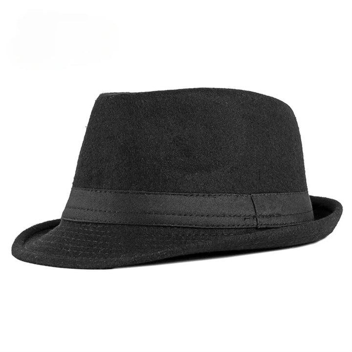 Unisex British Felt Jazz Hats For Middle Aged Men Bucket Hat Wool Fedoras Hat Autumn Winter Gentlemen Wedding Party Magic Caps