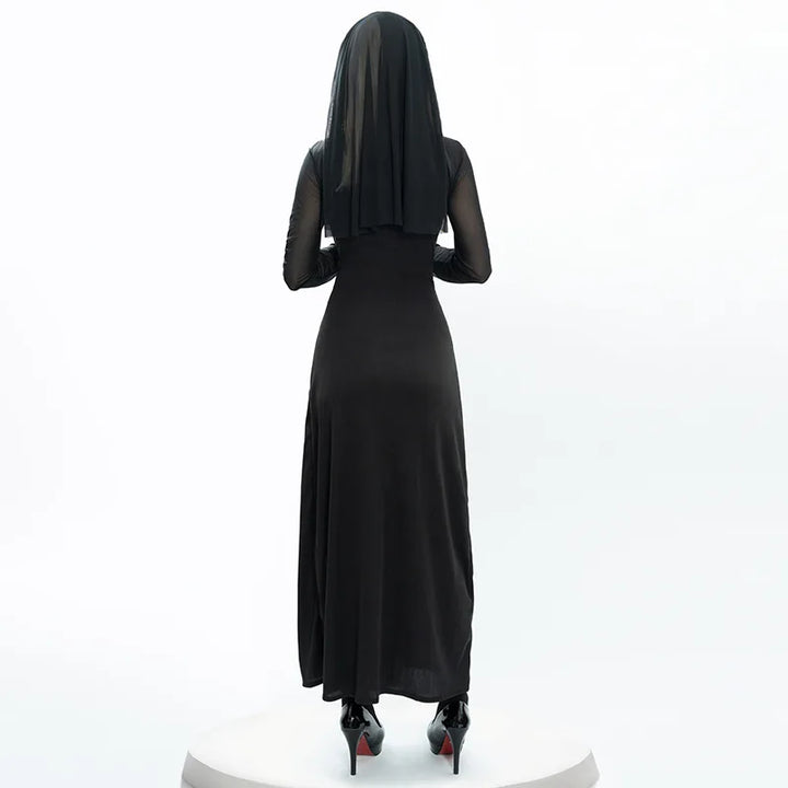Women’s Sexy Nun Costume – Two-Piece Dress & Headwear
Holy Halloween Fun!
Gothic-inspired two-piece nun outfit with headwear, perfect for Halloween parties and cosplay. Bold, sexy, and unforgettable.
✝️ Includes: Dress & headwear
🎃 Perfect for Halloween