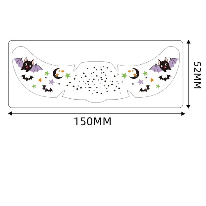 Halloween Face Tattoo Sticker Hot Stamping Freckles Makeup Radiation Fake Freckles Temporary Tattoo Stickers Face Makeup Patch