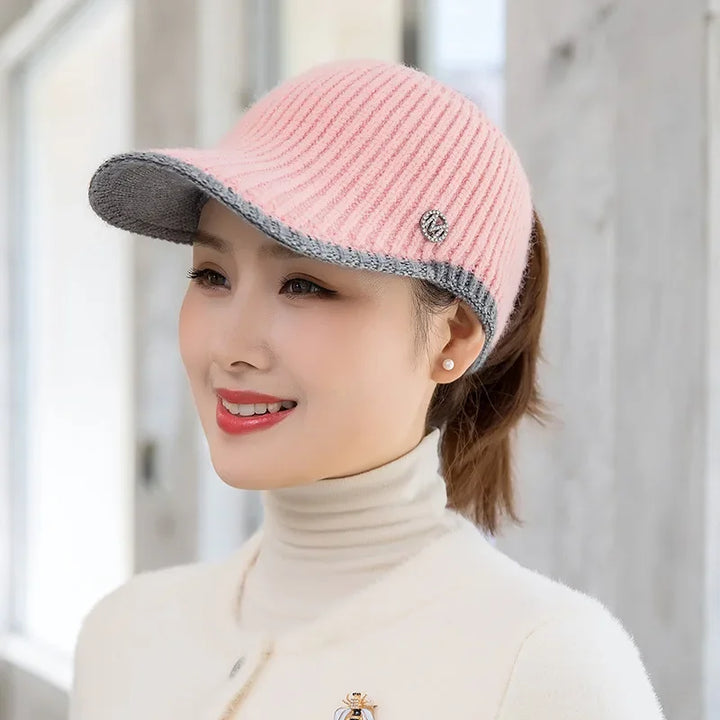 Hats for Women Autumn Winter Sports Empty Top Caps Female Knitted Warm Baseball Cap Fashion Running Golf Sun Hat