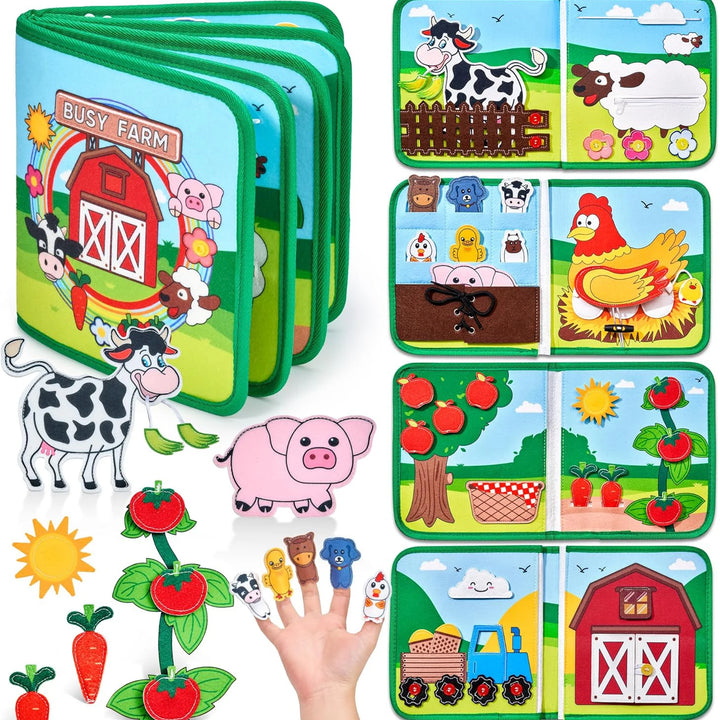Baby Toy Soft 3D Cloth Book First Book Montessori Infant Early color Cognitive Educational Toys Learning Basic Life Skills Toys