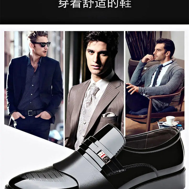 Luxury Men's Dress Shoes Elegant Mens Wedding Party High Quality Dress Shoes Social Man Dress Shoes Round Toe Office Men Loafers