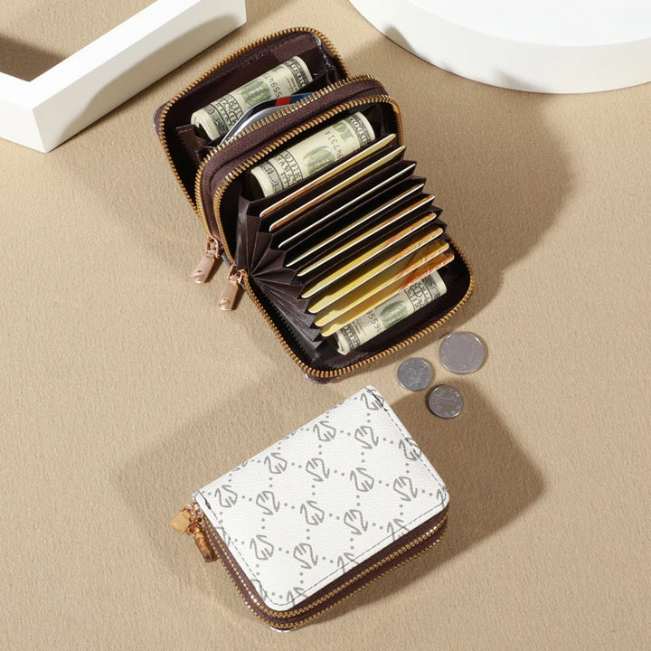 Vintage Style, Modern Function
This chic faux leather wallet features secure zip closure, multiple card slots, and a built-in coin purse. Compact, elegant, and perfect for everyday sophistication. 💼💳✨