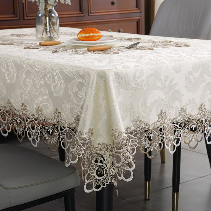 Elegance for Every Occasion
This white floral lace embroidered tablecloth adds a touch of sophistication to any setting. Waterproof, versatile, and perfect for dining tables, weddings, or home décor. ✨🍽️