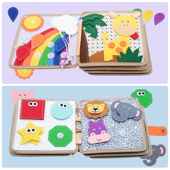Baby Toy Soft 3D Cloth Book First Book Montessori Infant Early color Cognitive Educational Toys Learning Basic Life Skills Toys