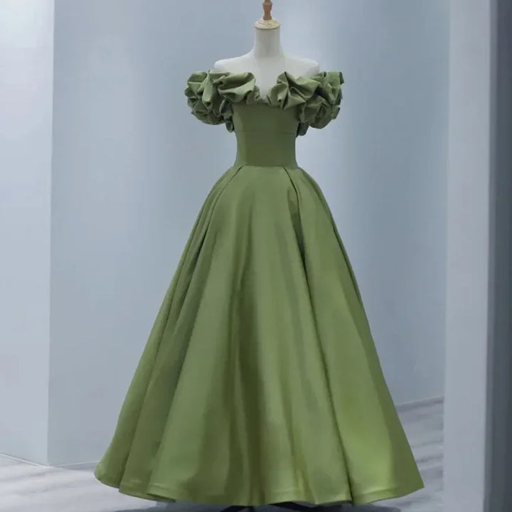 Party Long Dress Women Night Lace Dresses Sexy Green High Waist Dance Wedding Prom Bridesmaid Maxi Y2k Dresses Summer Vestidos