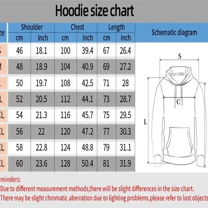 Halloween Skull Printed Men's Hoodies Graphic Sweatshirt Oversized Autumn Women Long Sleeve Holiday Clothes Pullover Tops Unisex