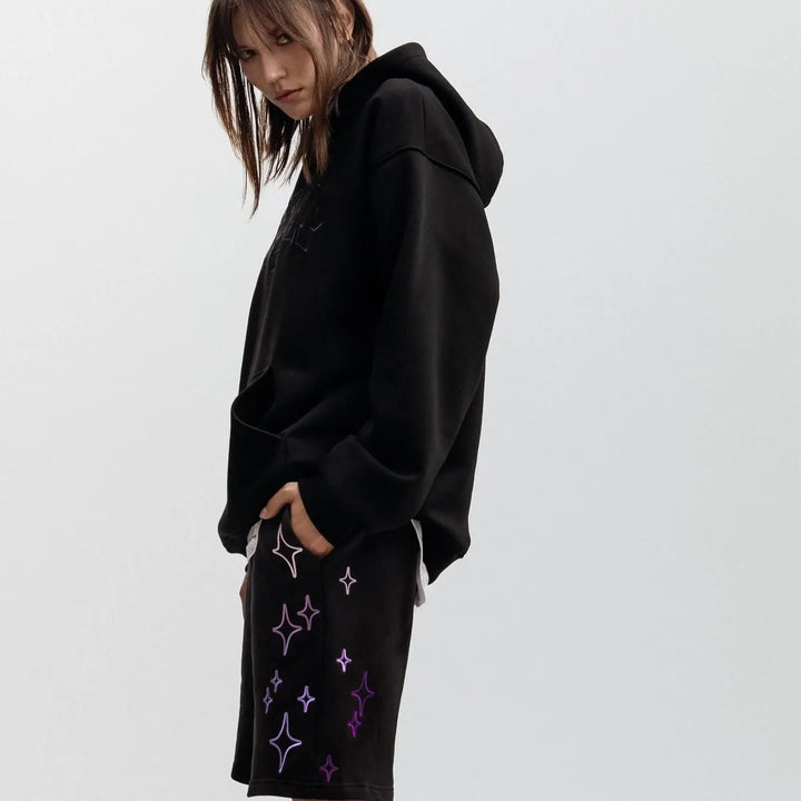 Streetwear Men's Shorts созвездие Stars Graphic Print Oversized Jorts Baggy Harajuku Short Pants Y2k Unisex Clothing Korean Goth