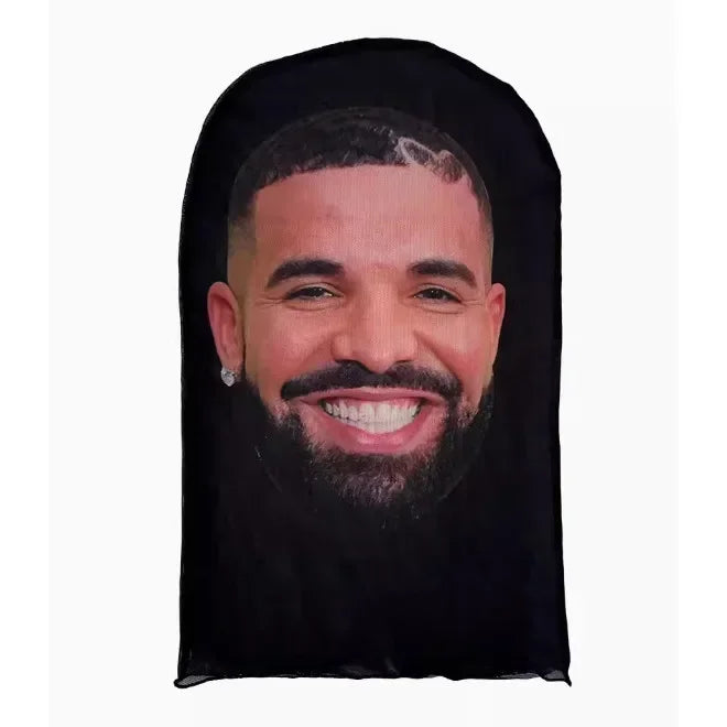 Halloween Cosplay Headwear Fashion Hip Hop Hood Hat Headgear 3D Full Face Mask Elastic Mesh Celebrity Face Mask for Party