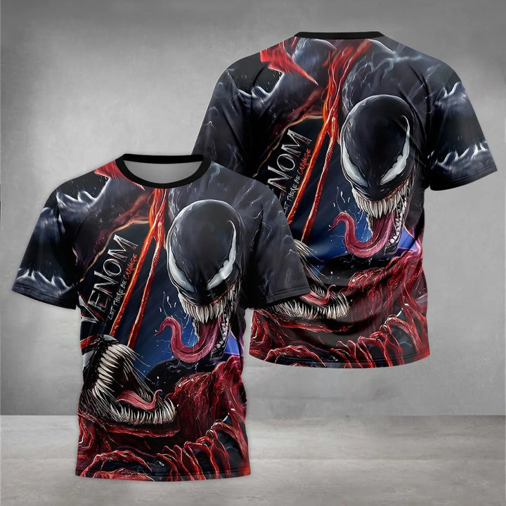 Marvels Venom Print Baby Clothing 5 to 14 Years Male Outdoor Clothes for Children Boy Girl Child T-Shirt Top Shirts