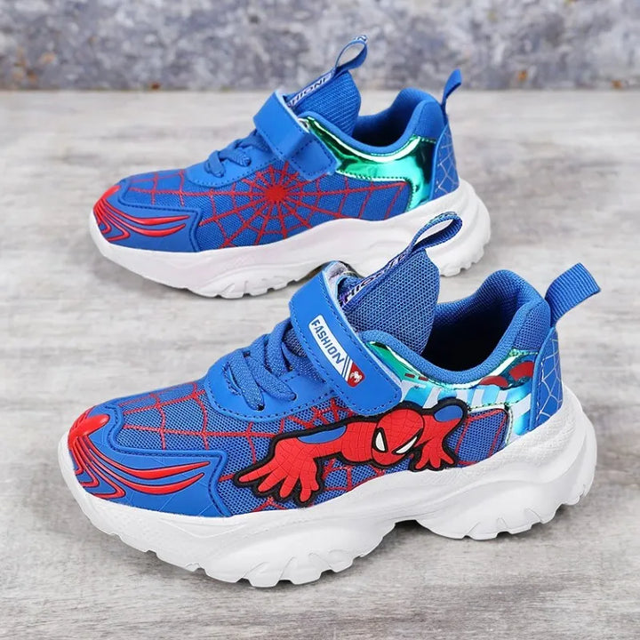 Kids Sneakers Boys Tennis Shoes Comfortable Mesh Shoes Lightweight Outdoor Children's Sports Walking Black Blue Shoes Size 27-37