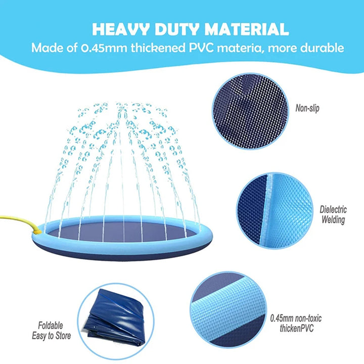 🐾 Cool Down the Fun Way!
Treat your pup to our Dog Splash Pad – a safe, reusable water play mat that keeps your furry friend cool and active all summer long!
✅ Durable PVC material
✅ Easy to set up & clean
✅ Perfect for outdoor play

🛒 Get yours now!!!