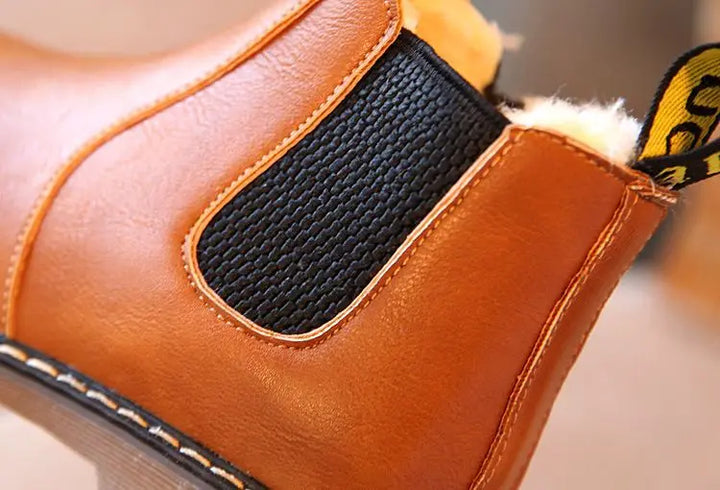 Kids Casual Boots Non-slip Wear-resistant Children Shoes Handsome Fashion Babies Warmly Shoes Girls Boys Soft Bottom Footwear
