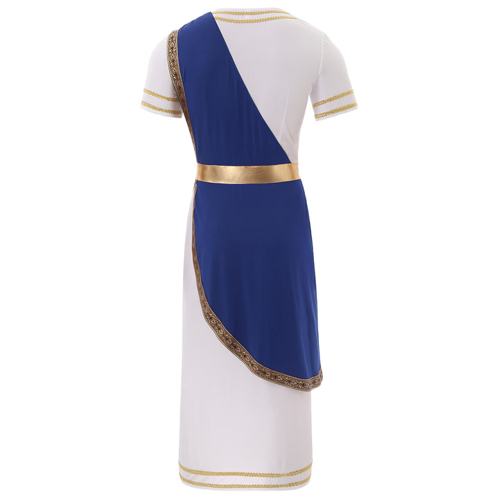 Halloween Men Ancient Greek Roman Toga Adults Retro Gold Cosplay Costume Long Robe Carnival Theme Party Fancy Dress Outfits