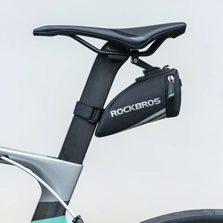 ROCKBROS Bike Bag Portable Reflective Saddle Bag Tail Seatpost Nylon Bicycle Bag MTB Road Bike Bag Panniers Bicycle Accessories