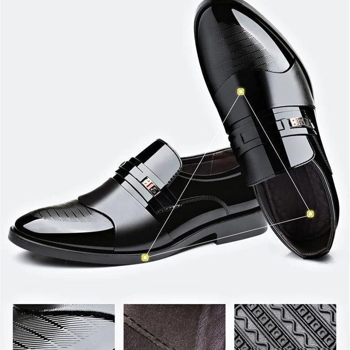 Luxury Men's Dress Shoes Elegant Mens Wedding Party High Quality Dress Shoes Social Man Dress Shoes Round Toe Office Men Loafers