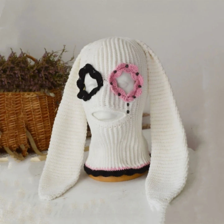 Halloween Balaclavas Long BunnyEar Hat Hat Funny Balaclavas Hat Rabbit Ears Balaclavas Long Ear BunnyBalaclava
