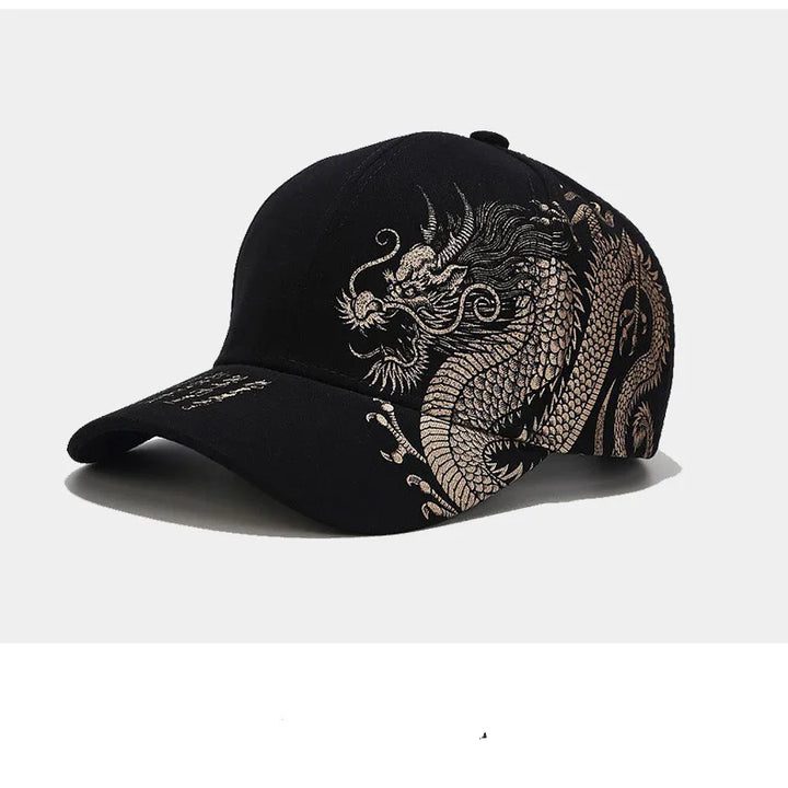 Chinese Style Dragon Pattern Baseball Hat For Men And Women, Versatile National Tide Cap, Hip Hop Hip Hop Skateboarding, Cool