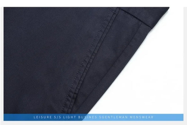Casual Shorts Men Summer New Fashion Business Straight Elastic Thin Short Pants High Quality Smart Casual Trousers Male Clothes