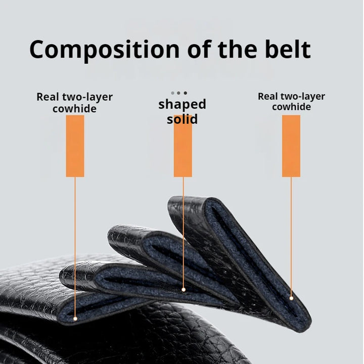 Men's Belt Leather Men Belts Waistband Automatic Belt for Man Mens Male Genuine Waist belts Business belts
