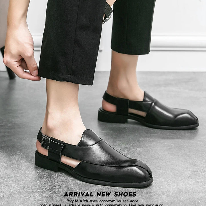 Men Minimalist Slingback Dress Shoes Business Office Dress Shoes
