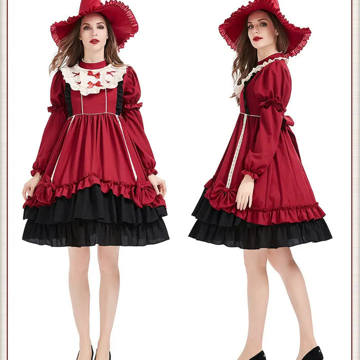 ✨ Charming, comfortable, and picture-perfect — this red Lolita princess dress will make your child feel like royalty at every event. Perfect for Halloween, carnival, birthdays, and magical playtime!