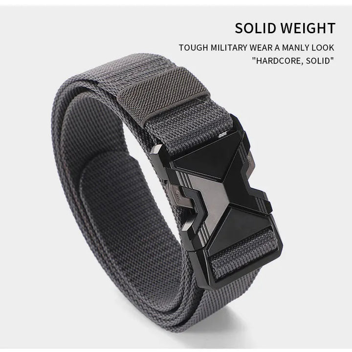 New Quick Release Pluggable Buckle Sports Belt Breathable Men Belts For Men Pants Belt