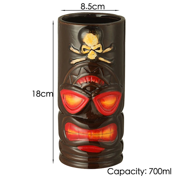 Hawaii Tiki Mugs Cocktail Cup Beer Beverage Mug Wine Mug Ceramic Tiki Mugs