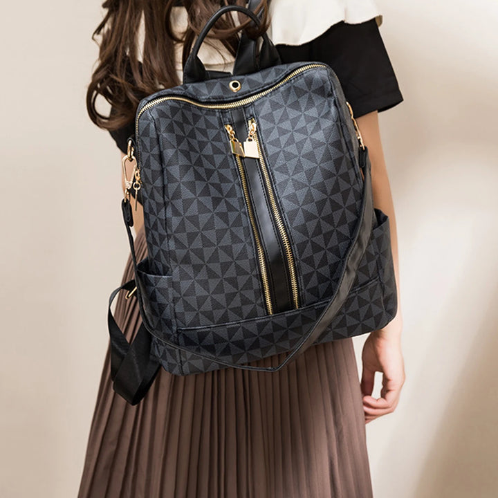 2pcs Backpack And Handbag Set, For Women, Waterproof Double Shoulder Crossbody Bag, Women's Travel Send Co