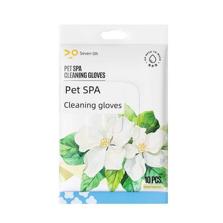 Pet Disposable Gloves Cat Dry Cleaning Dog Cleaning Gloves Wipes Bath Cleaning Massage Pet Cleaning Supplies