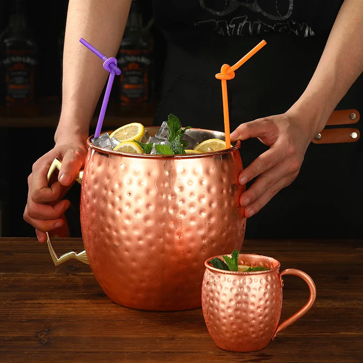 Extra Large 5L Hammered Moscow Mule Mug Mega Mug Moscow Mule Ice Bucket Mug