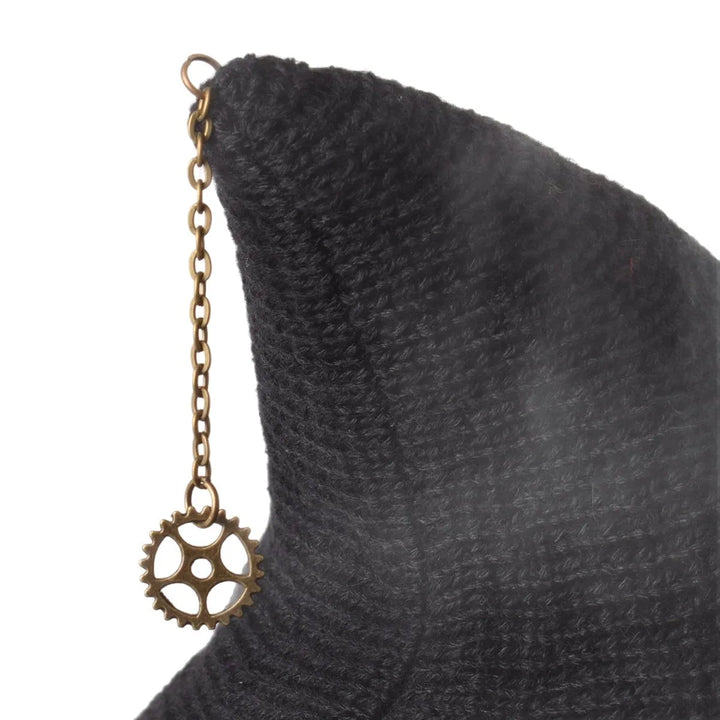 Halloween Witch Hat Gothic Props Vintage Large Bowknot Cosplay Party Wizard Hat Wide Brim Bucket Hat   Costume Accesso