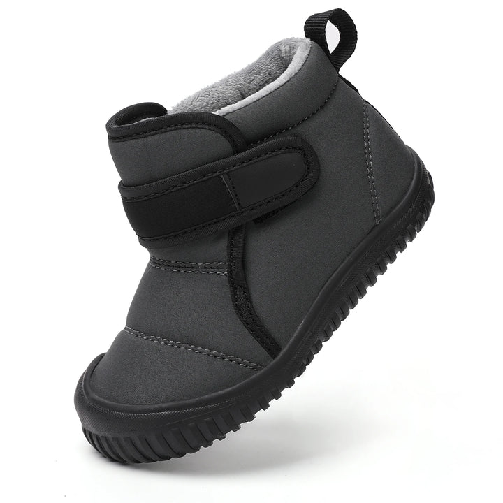 New 2024 Kids Snow Boots Girls Ankle Winter Boots Warm Plush Boys Fur Shoes Children Platform Boots Size 20-28