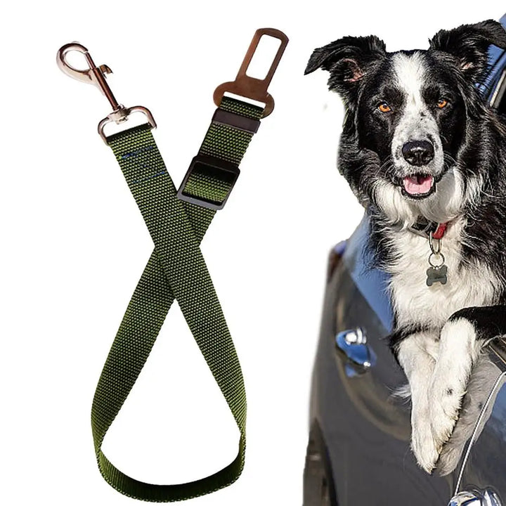 Dog Auto Car Safety Belts Pet Car Harness Adjustable Strap Buckle Clip Seatbelt Easy Control Vehicle Seat Belt Attachment