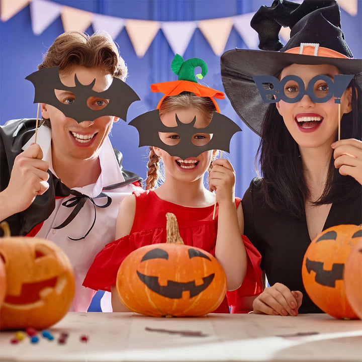 2Pcs Pumpkin Pumpkin Hat Headpiece Costume Halloween Hairb Accessory Party Favor Plastic Material One Size Fits Women