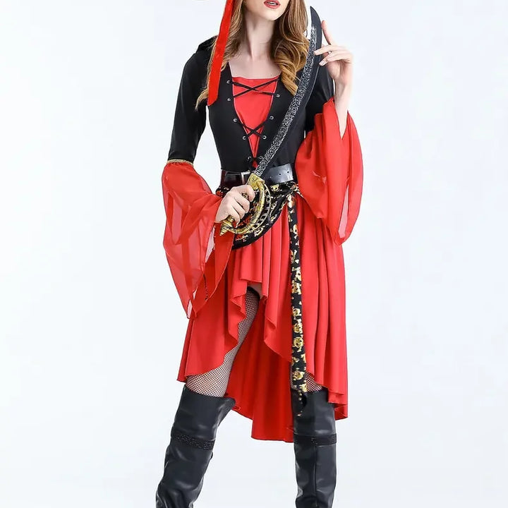 Halloween Costumes Female Pirates Clothing Girls Sexy Cosplay Game Uniforms Large Size Comic-con Anime Expo Anime Expo Xxl