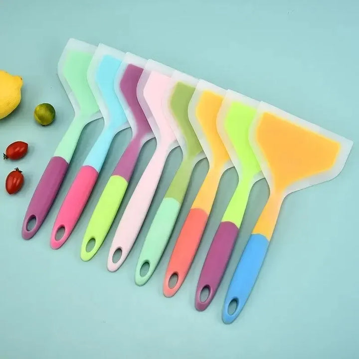 1 Piece Random Color Silicone Kitchen Utensil Cooking Utensil Spatula Beef Meat Egg Kitchen Scraper Pizza Cooking Spatula