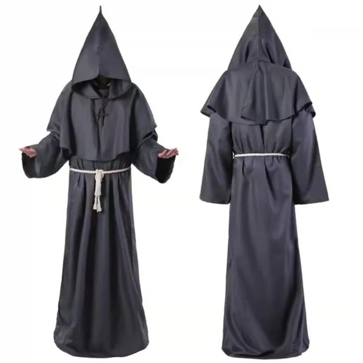 Mystical & Timeless!
A classic monk robe perfect for Halloween, school plays, or cosplay. Simple, comfortable, and full of medieval magic.
✝️ Includes: Long monk robe + belt
🎃 Occasions: Halloween, cosplay, stage performances
🪄Style: Monk,wizard,priest