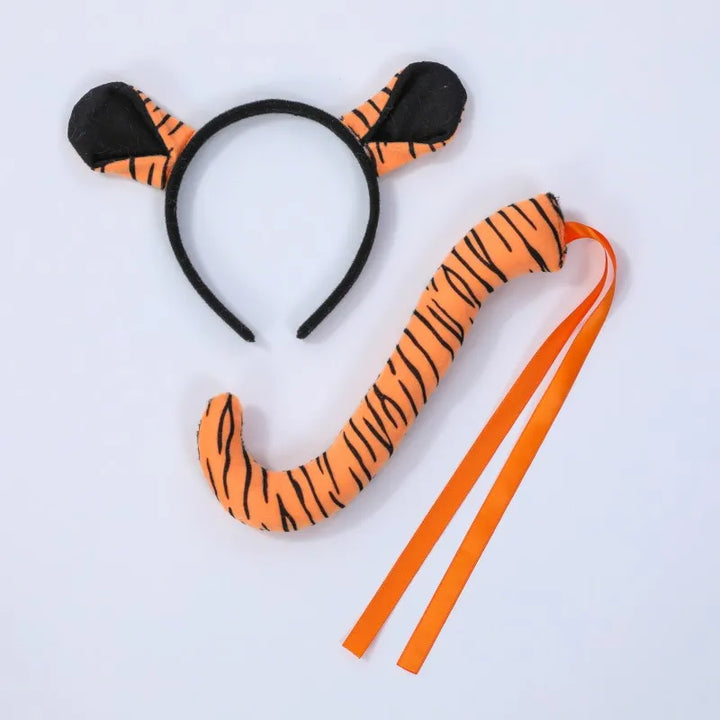 Halloween Animal Cosplay Costume Kids Forest Theme Giraffe Cows Tiger Leopard Zebra Print Tutu Dress Baby Girls Birthday Party