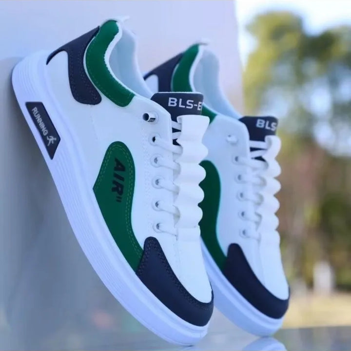 2025 new men's shoes with low top leather, fashionable and trendy running and sports, one foot casual shoes, and trendy shoes