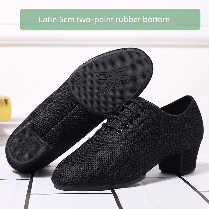 Dance Qingyun Men Flyknit Net Dancing Shoes Latin Dance Shoes Ballroom Dance Modern Dance Square Dance Shoes Dancing Shoes Breathable