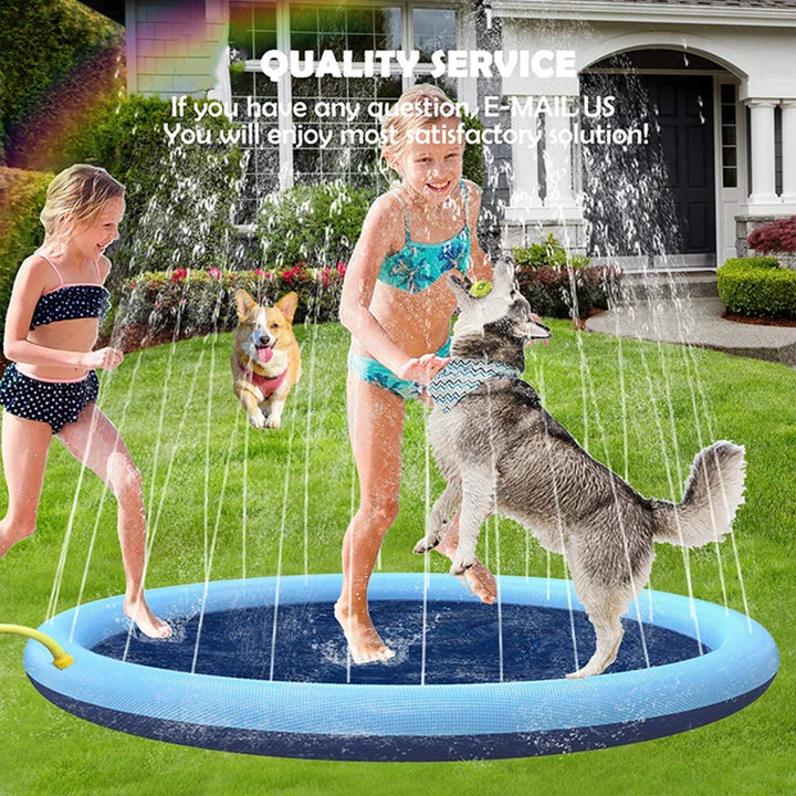 🐾 Cool Down the Fun Way!
Treat your pup to our Dog Splash Pad – a safe, reusable water play mat that keeps your furry friend cool and active all summer long!
✅ Durable PVC material
✅ Easy to set up & clean
✅ Perfect for outdoor play

🛒 Get yours now!!!