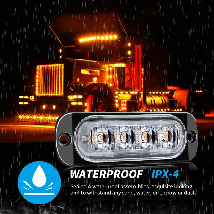 Stay Safe. Be Seen.
🚨 4x LED Amber Warning Lights – Ideal for cars, trucks, trailers & more.
💡 Super-bright 4LED design for max visibility.
🔧 Easy install | 12V–24V | Weatherproof & durable.
Perfect for roadside emergencies or professional use.