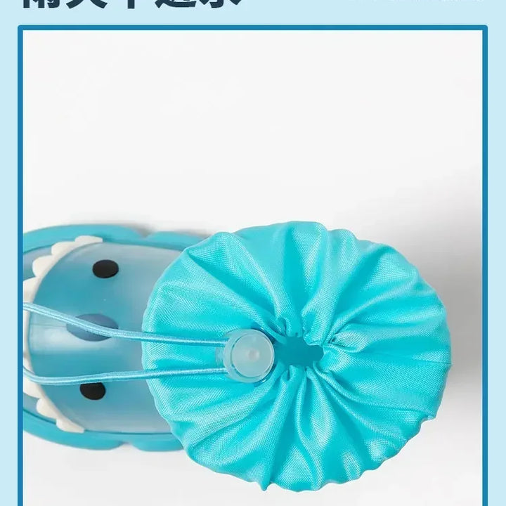 Anti-Slippery Rain Boots Kids Fashion Casual Waterproof Boys Girls Print Cartoon Children PVC Soft Soles Shoes 2025 Summer