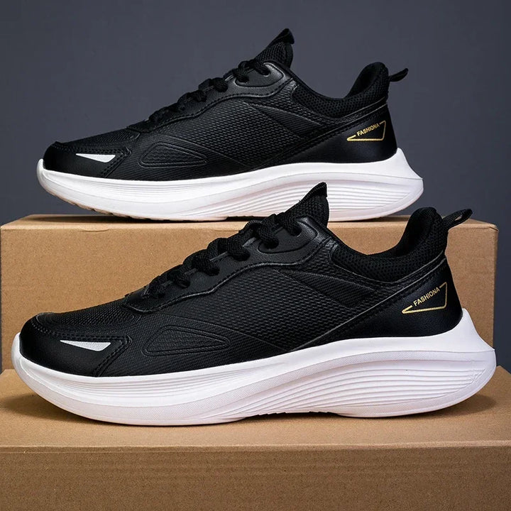 Outdoor Trendy Walking Shoes for Men Sneaker Man Leather High-quality Casual Breathable Flat Non-slip Tennis Shoes