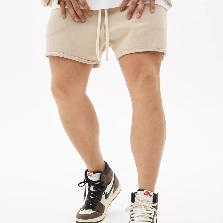 Men Shorts Casual Short Pants Ripped Cotton Gym Shorts Men Jogger Workout