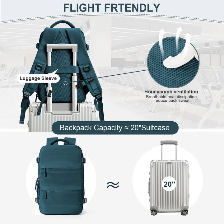 Travel smart – no extra fees!
Ryanair-approved 40x20x25 cabin backpacks. Perfect for business, college, and travel. Waterproof, stylish, and underseat-ready. ✈️🎒